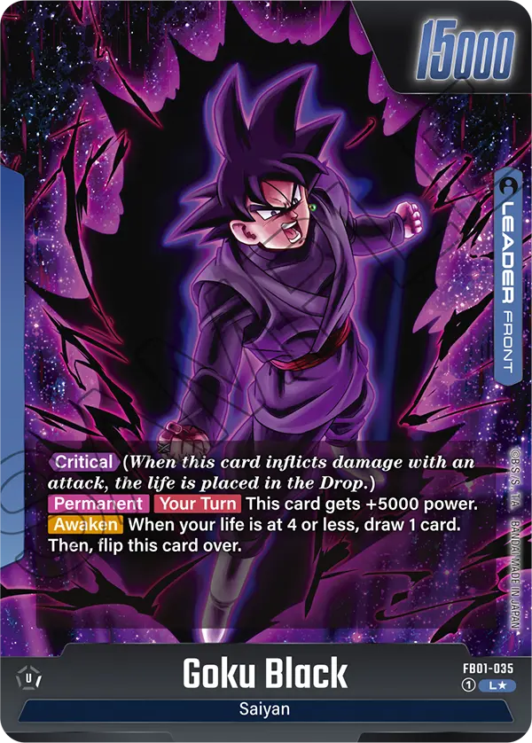 Goku Black FB01 035 Alternate Art