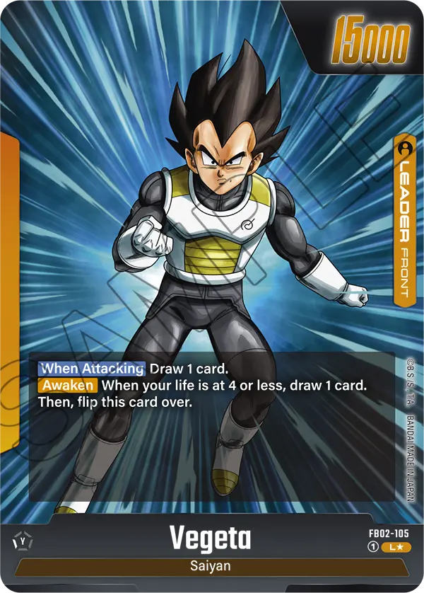 Vegeta - FB02-105 (Alternate Art)